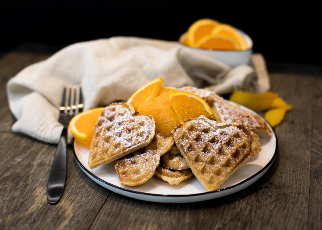 Orangenwaffeln